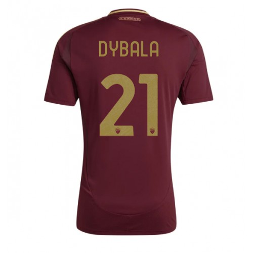 Moški Nogometni dresi AS Roma Paulo Dybala #21 Domači 2024-25 Kratek Rokav